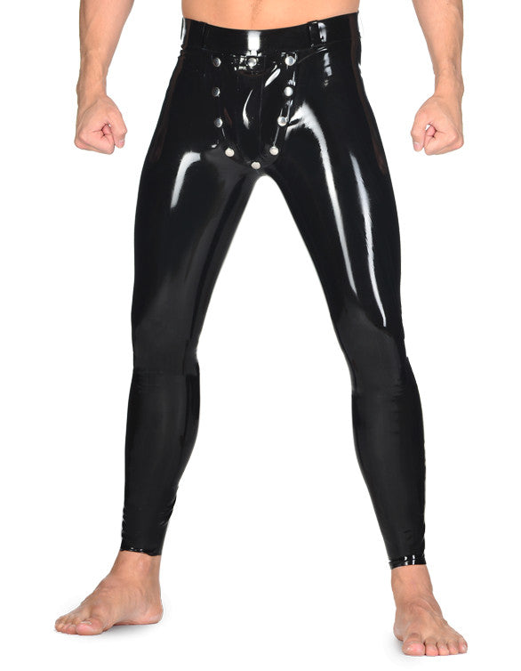 Men's Pure Latex Leggings Sexy Exotic Apparel Long Pants - Sins & Temptations