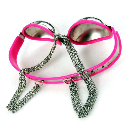 Steel silicone bra sexy lingerie chastity bra woman fetish wear - Sins & Temptations