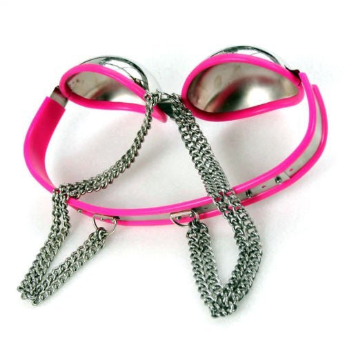 Steel silicone bra sexy lingerie chastity bra woman fetish wear - Sins & Temptations