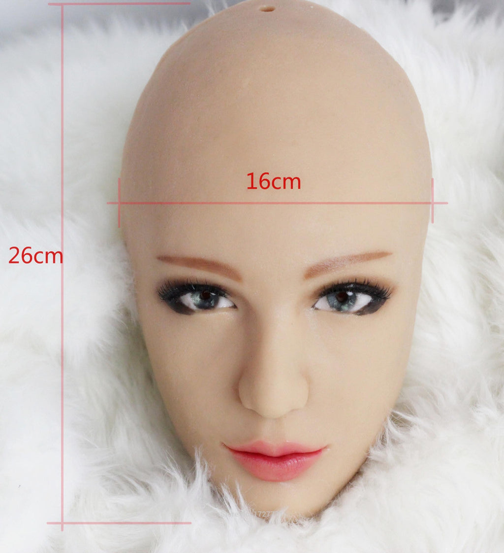 High Quality Doll Mask Silicone Sexy Female With Wig - Sins & Temptations