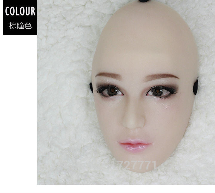 Handmade silicone Half Sexy Female Face Doll Mask - Sins & Temptations