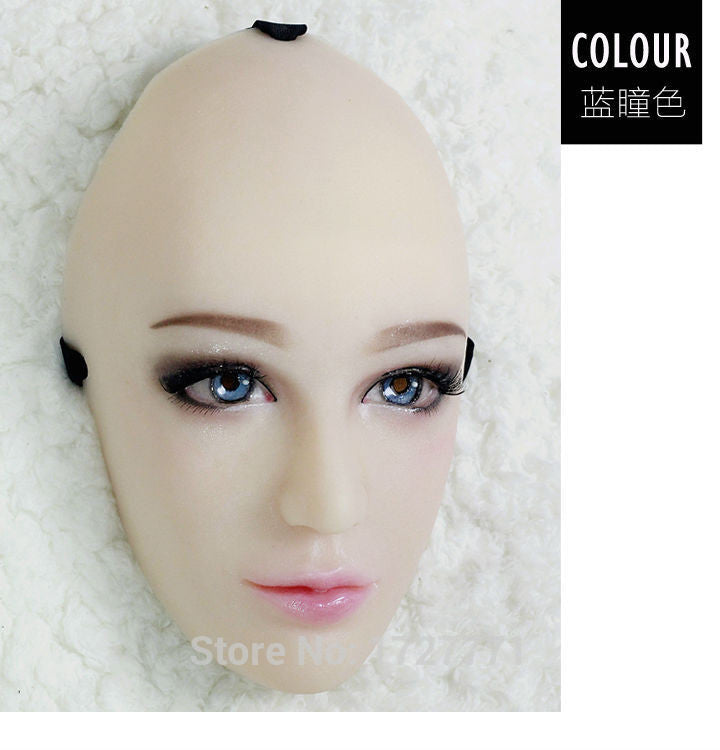 Handmade silicone Half Sexy Female Face Doll Mask - Sins & Temptations