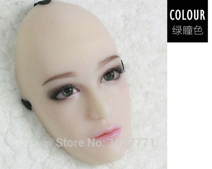 Handmade silicone Half Sexy Female Face Doll Mask - Sins & Temptations