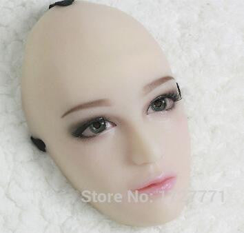 Handmade silicone Half Sexy Female Face Doll Mask - Sins & Temptations
