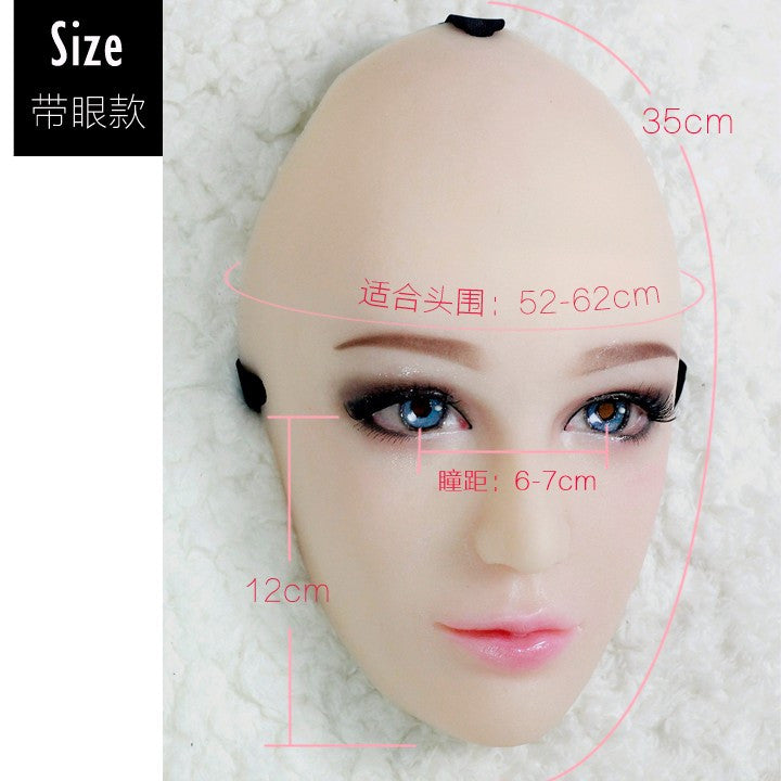 Handmade silicone Half Sexy Female Face Doll Mask - Sins & Temptations