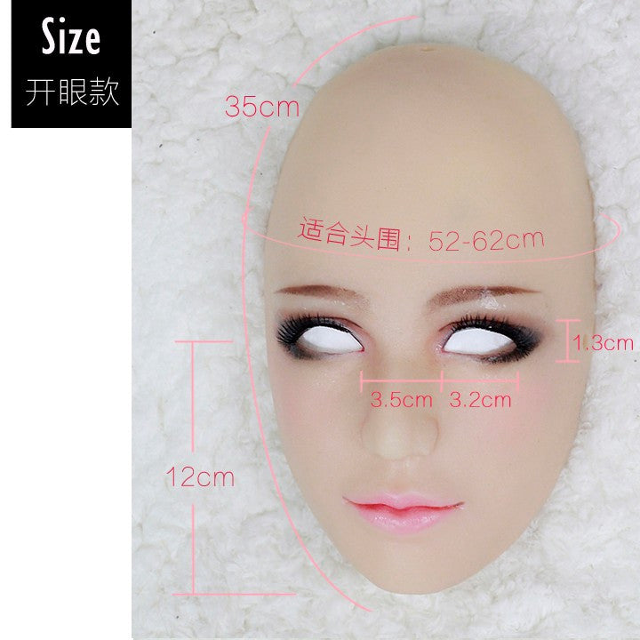 Handmade silicone Half Sexy Female Face Doll Mask - Sins & Temptations