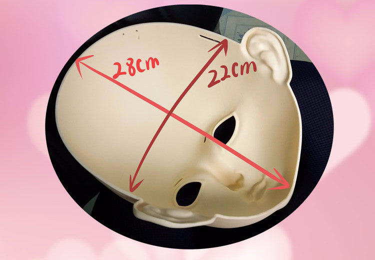 Female Sweet Girl Resin Half Head Doll Mask - Sins & Temptations
