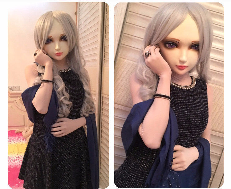 Female Sweet Girl Resin Half Head Doll Mask - Sins & Temptations