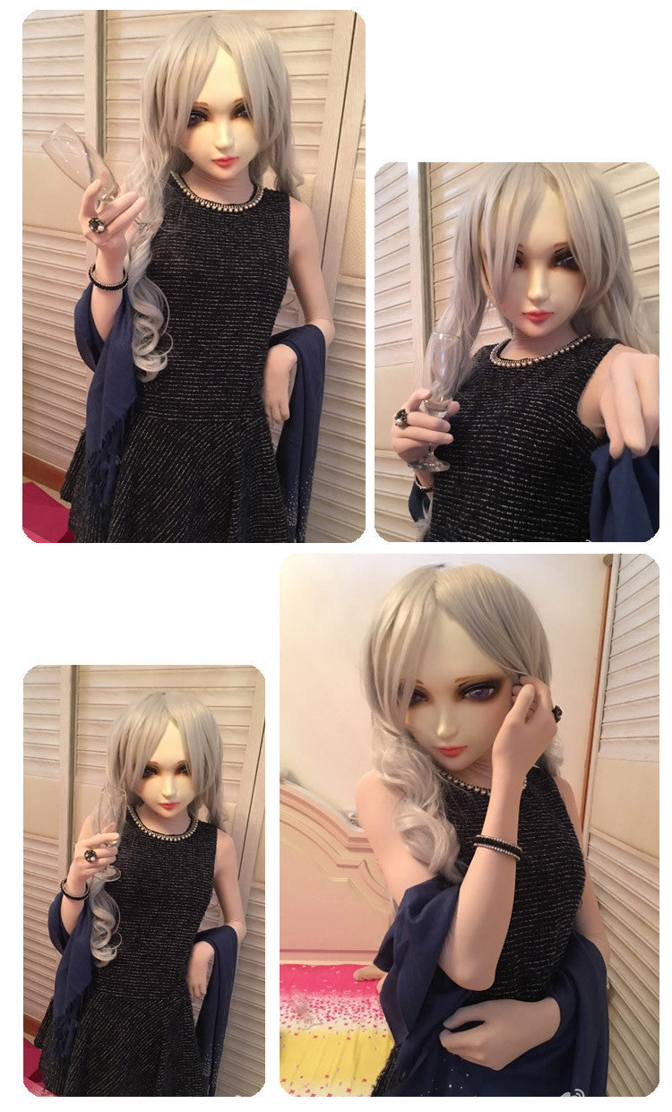 Female Sweet Girl Resin Half Head Doll Mask - Sins & Temptations
