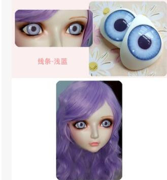 Female Sweet Girl Resin Half Head Doll Mask - Sins & Temptations