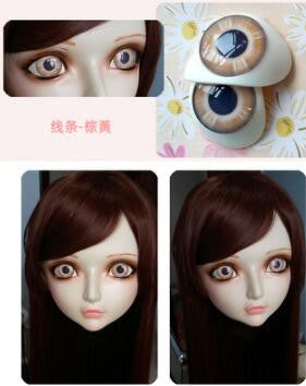 Female Sweet Girl Resin Half Head Doll Mask - Sins & Temptations
