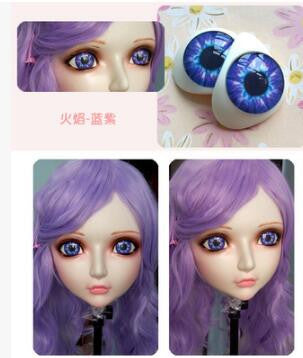 Female Sweet Girl Resin Half Head Doll Mask - Sins & Temptations