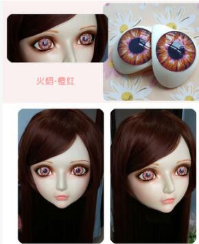 Female Sweet Girl Resin Half Head Doll Mask - Sins & Temptations