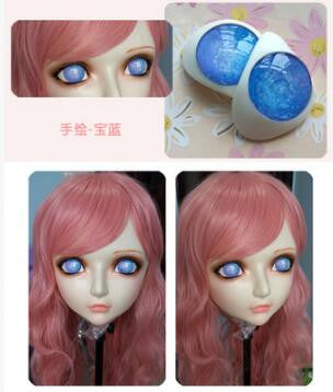 Female Sweet Girl Resin Half Head Doll Mask - Sins & Temptations