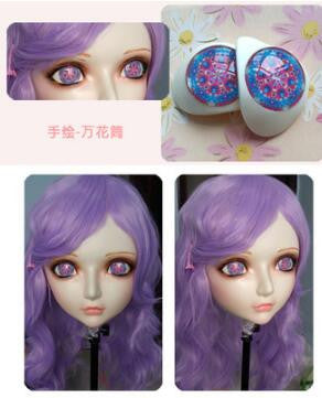 Female Sweet Girl Resin Half Head Doll Mask - Sins & Temptations