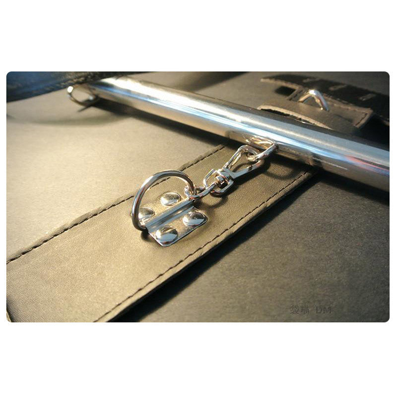 High Quality Pu leather Stainless Steel Spreader Bar Bondage With Hand cuffs And Ankle Cuffs - Sins & Temptations