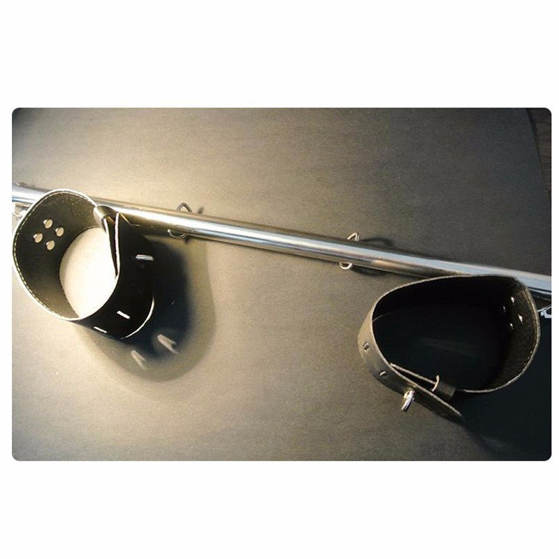 High Quality Pu leather Stainless Steel Spreader Bar Bondage With Hand cuffs And Ankle Cuffs - Sins & Temptations
