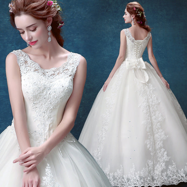 White sequins sexy bow women princess bridesmaid banquet party wedding bridal dress gown