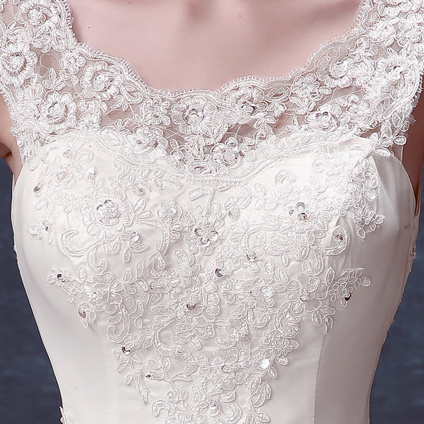 White sequins sexy bow women princess bridesmaid banquet party wedding bridal dress gown