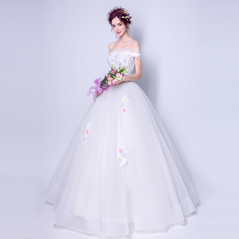 Light champone beading sexy women princess bridesmaid banquet party wedding bridal dress gown
