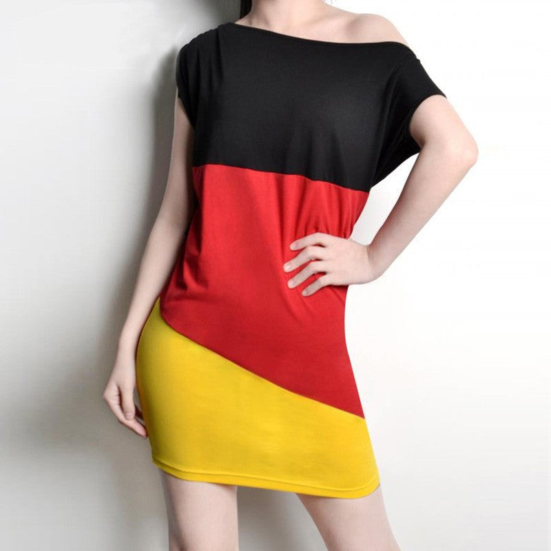 German Mini dress Summer Style Colorful Short Casual Robe - Sins & Temptations
