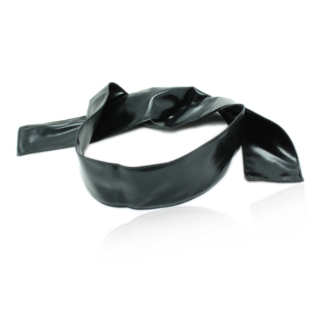 Black Leather Eye Mask Blindfold For Sexy Lady - Sins & Temptations
