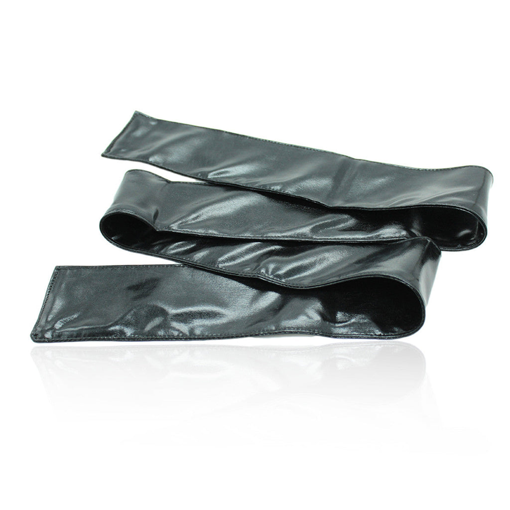 Black Leather Eye Mask Blindfold For Sexy Lady - Sins & Temptations