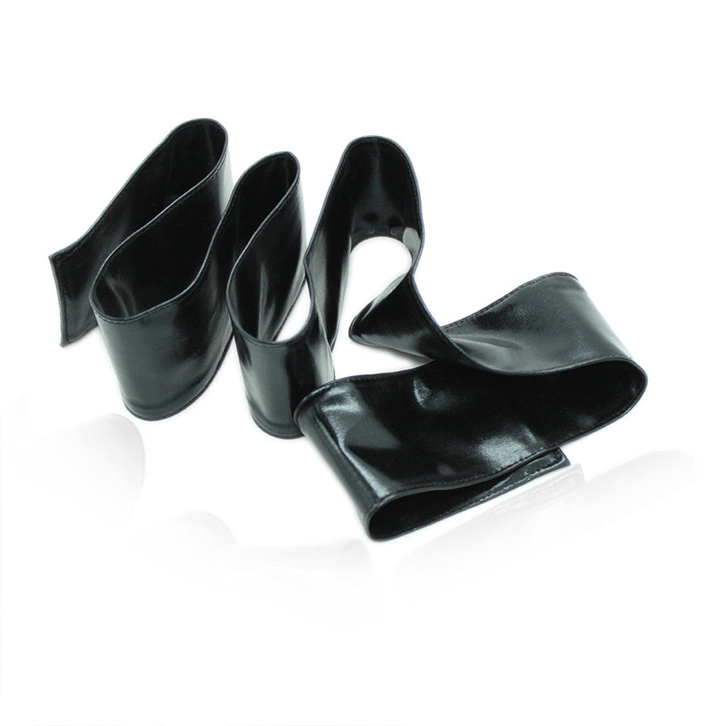 Black Leather Eye Mask Blindfold For Sexy Lady - Sins & Temptations