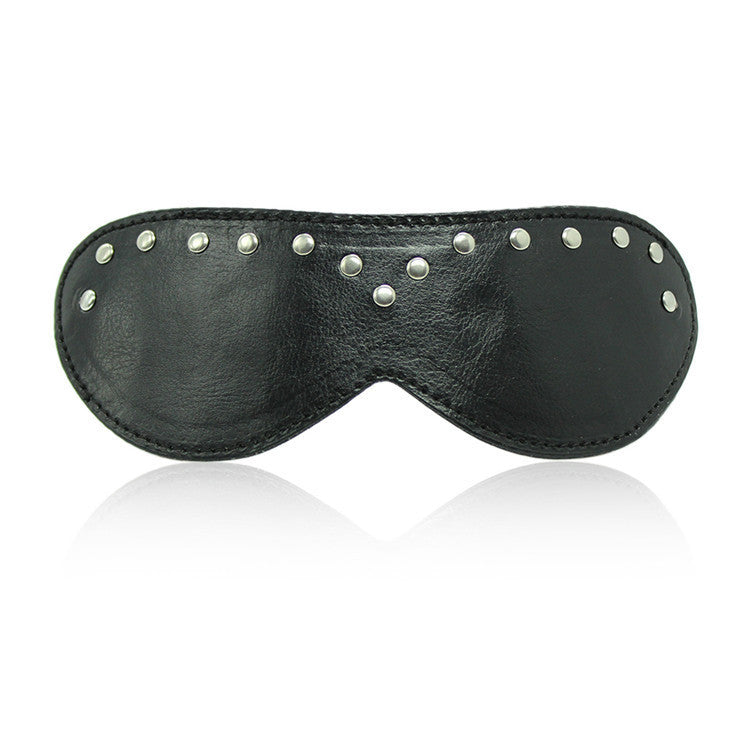 Pu Leather Black Couples Revit Mask Bondage Belt - Sins & Temptations