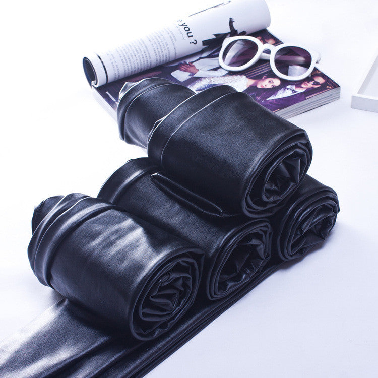 High Waist PU Leather Pants Leggings Faux Leather Pencil Pants - Sins & Temptations