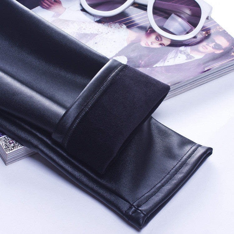 High Waist PU Leather Pants Leggings Faux Leather Pencil Pants - Sins & Temptations