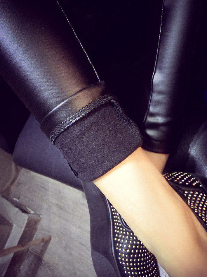 High Waist PU Leather Pants Leggings Faux Leather Pencil Pants - Sins & Temptations