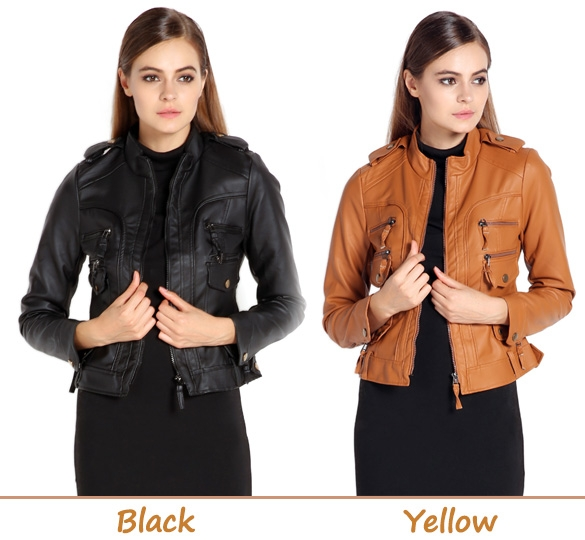 Faux Leather Jacket - Sins & Temptations - 14